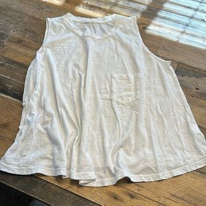 Lush white wide tank